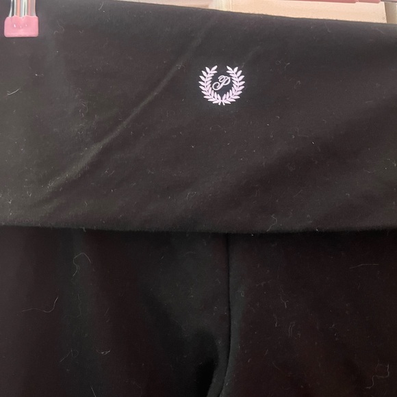 PINK Victoria's Secret Classic fold over Black Leggings - Picture 6 of 6